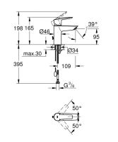 Змішувач для раковини Grohe Start хром 32277002