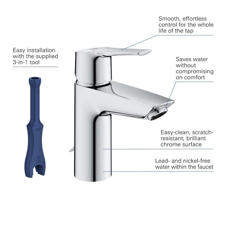 Змішувач для раковини Grohe Start хром 32277002