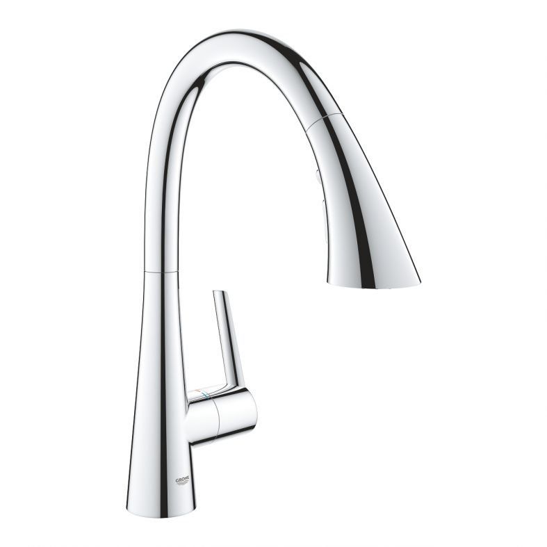 Змішувач для кухні Grohe Zedra хром 32294002 з висувною лійкою