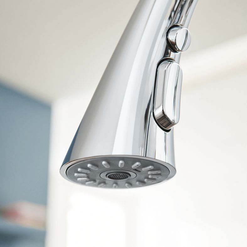 Змішувач для кухні Grohe Zedra хром 32294002 з висувною лійкою