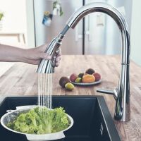 Змішувач для кухні Grohe Zedra хром 32294002 з висувною лійкою