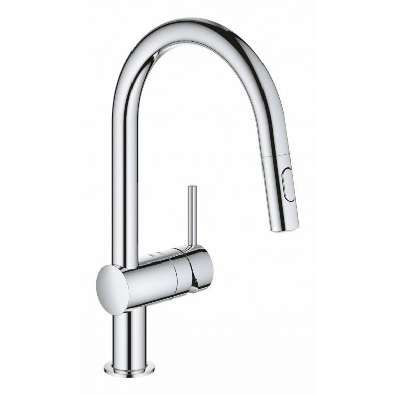 Змішувач для кухні Grohe Minta хром 32321002 з висувною лійкою