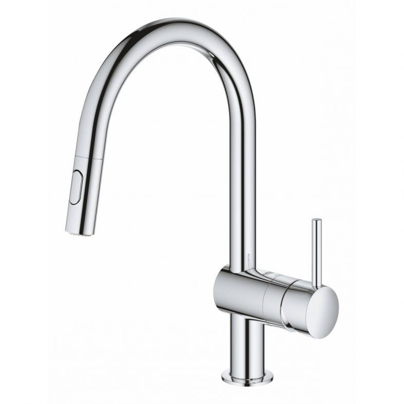 Змішувач для кухні Grohe Minta хром 32321002 з висувною лійкою