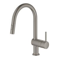 Змішувач для кухні Grohe Minta графіт темний матовий 32321AL2 з висувною лійкою