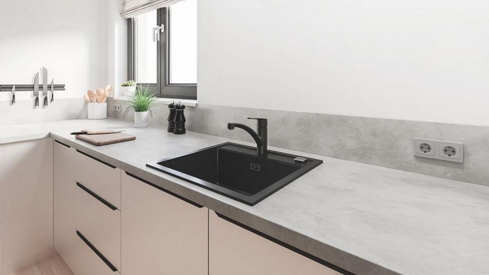 Змішувач для кухні Grohe Start чорний матовий 324412432