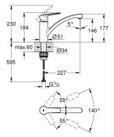 Змішувач для кухні Grohe Start фантомний чорний 32441KF2