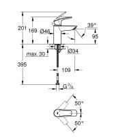 Змішувач для раковини Grohe Eurosmart New хром 32467003