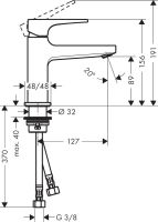 Змішувач для раковини Hansgrohe Metropol білий матовий 32500700