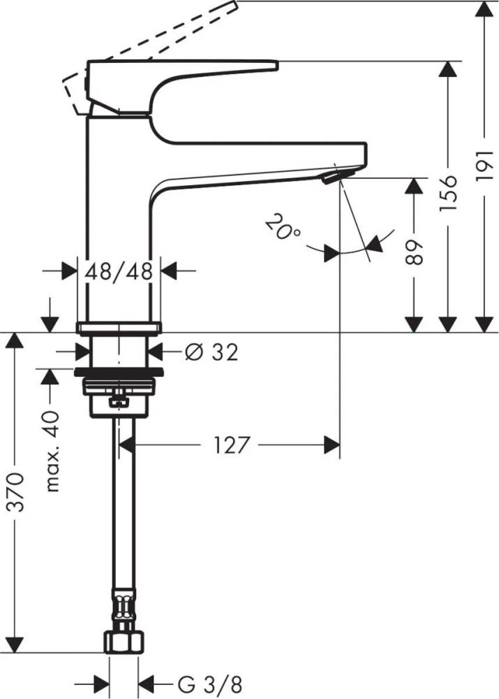 Змішувач для раковини Hansgrohe Metropol хром 32501000