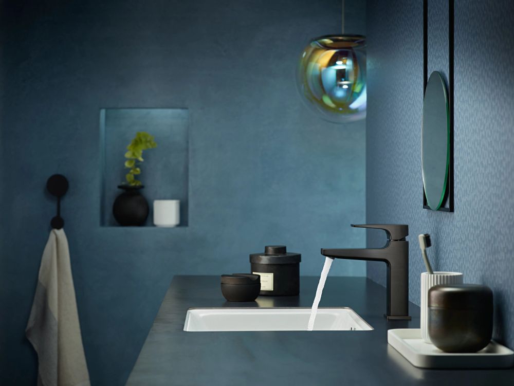 Смеситель для раковины Hansgrohe Metropol черный матовый хром 32507340