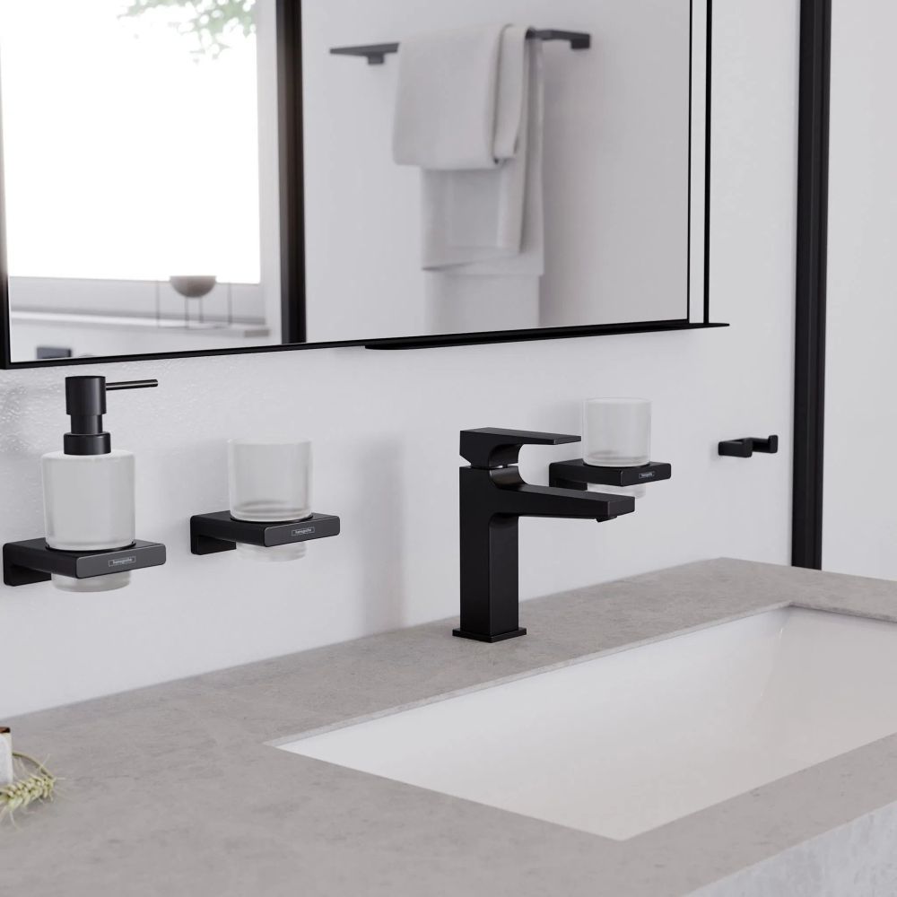 Смеситель для раковины Hansgrohe Metropol черный матовый хром 32507340