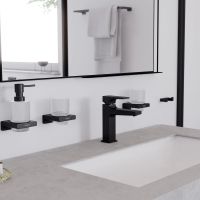 Смеситель для раковины Hansgrohe Metropol черный матовый хром 32507340