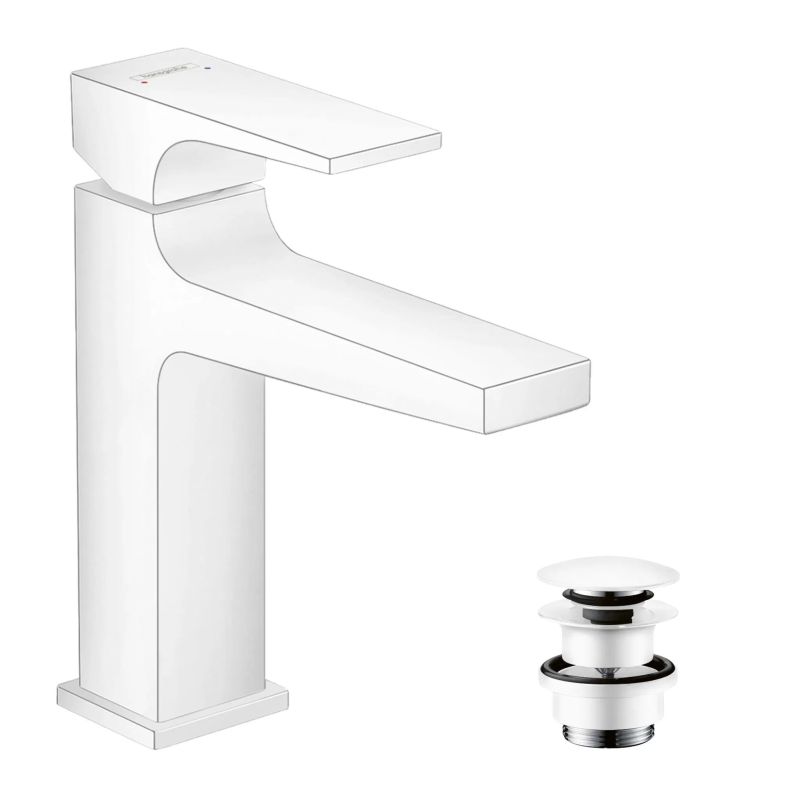 Змішувач для раковини Hansgrohe Metropol білий матовий 32507700