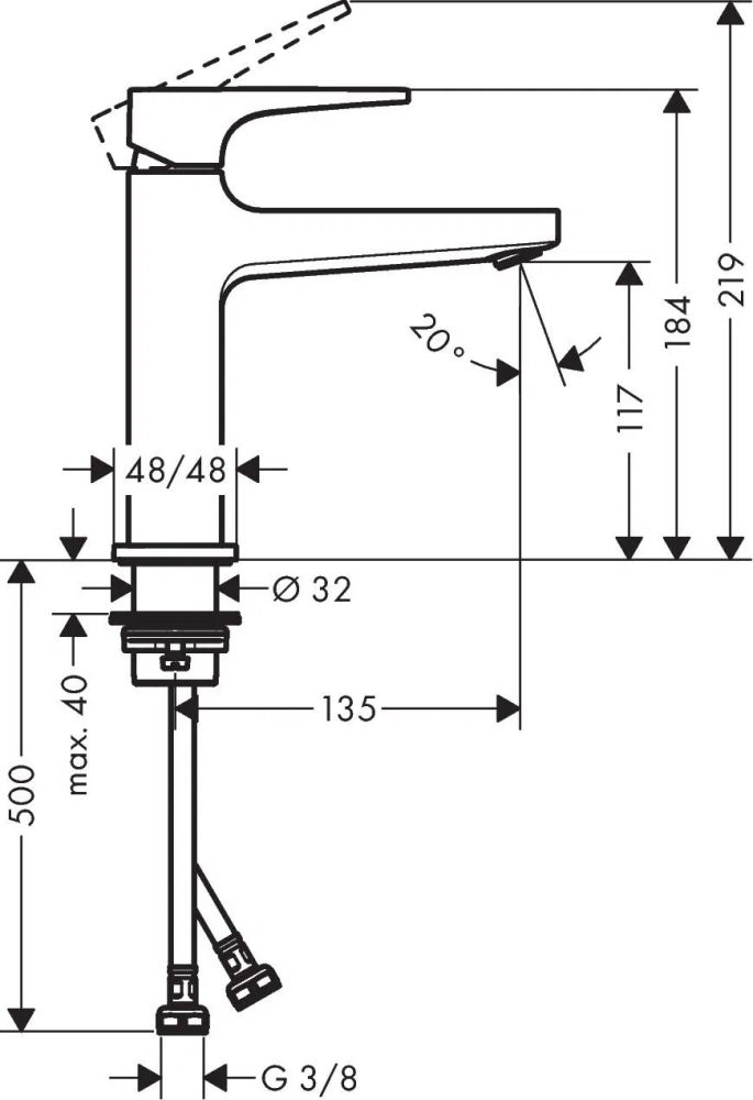 Змішувач для раковини Hansgrohe Metropol золото 32507990