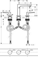 Смеситель для раковины Hansgrohe Metropol хром 32514000