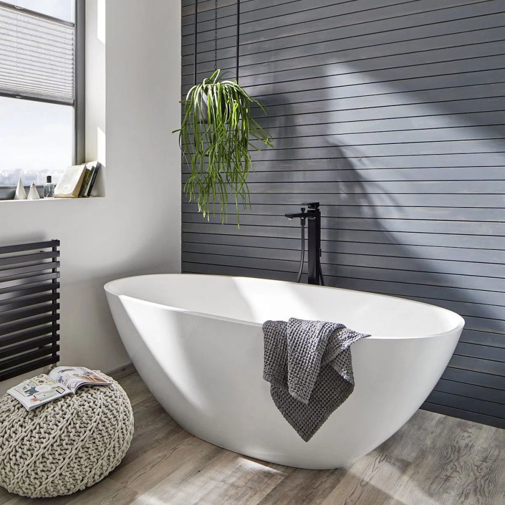 Змішувач для ванни Hansgrohe Metropol чорний матовий 32532670 на підлогу