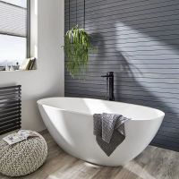 Змішувач для ванни Hansgrohe Metropol чорний матовий 32532670 на підлогу