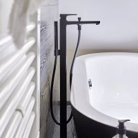 Змішувач для ванни Hansgrohe Metropol чорний матовий 32532670 на підлогу