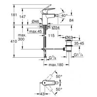 Змішувач для біде Grohe Start хром 32560002