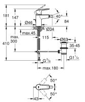 Змішувач для біде Grohe Start чорний матовий 325602432
