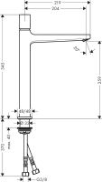Змішувач для раковини Hansgrohe Metropol хром 32572000