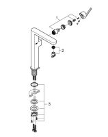 Змішувач для раковини Grohe Plus хром 32618003