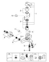 Змішувач для ванни Grohe Eurosmart Cosmopolitan хром 32831000