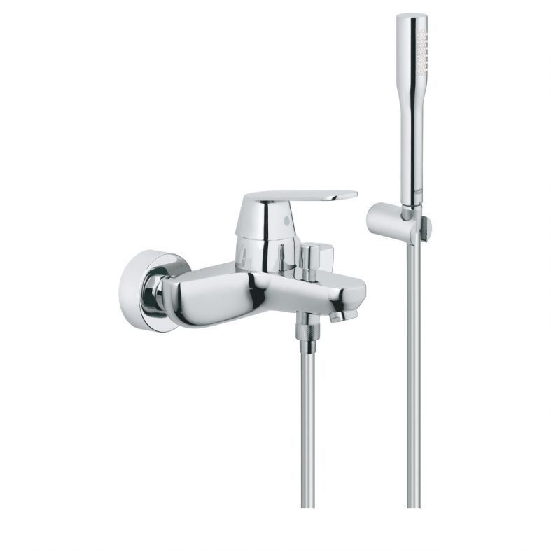 Змішувач для ванни Grohe Eurosmart Cosmopolitan хром 32832000 з душовим гарнітуром