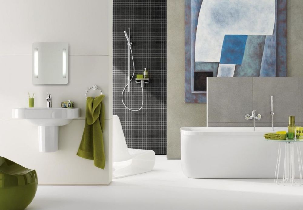 Змішувач для ванни Grohe Eurosmart Cosmopolitan хром 32832000 з душовим гарнітуром