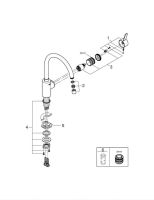 Змішувач для кухні Grohe Eurosmart Cosmopolitan суперсталь 32843DC2