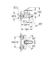 Змішувач для ванни Grohe Get хром 32887000