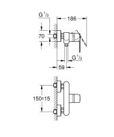 Змішувач для душу Grohe Get хром 32888000
