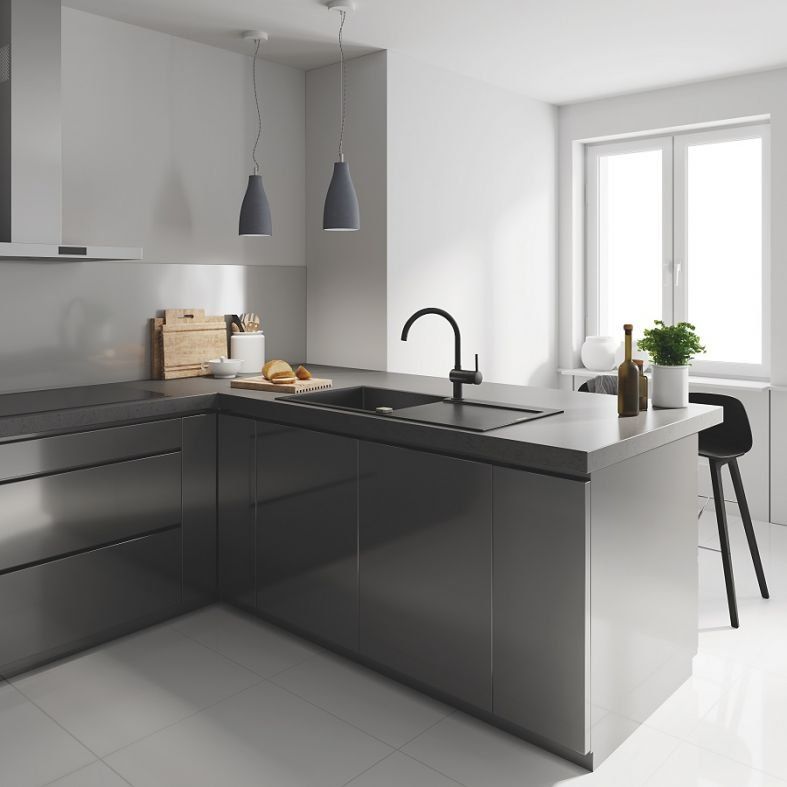 Змішувач для кухні Grohe Minta чорний оксамит 32917KS0