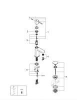 Змішувач для раковини Grohe Plus хром 33163003