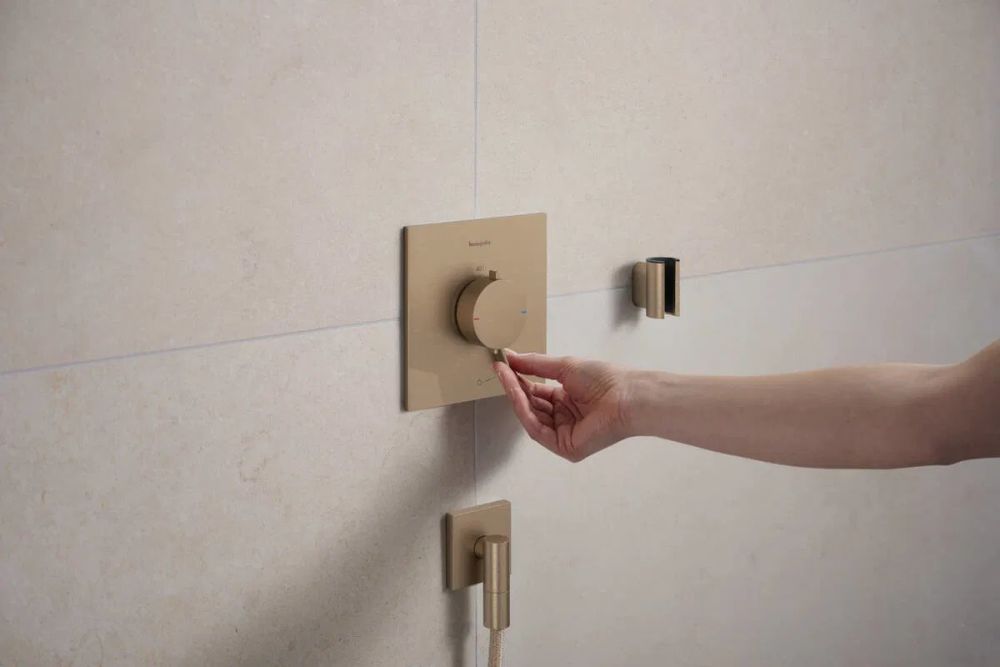 Змішувач прихованого монтажу Hansgrohe Ecostat Comfort E бронза 33710140