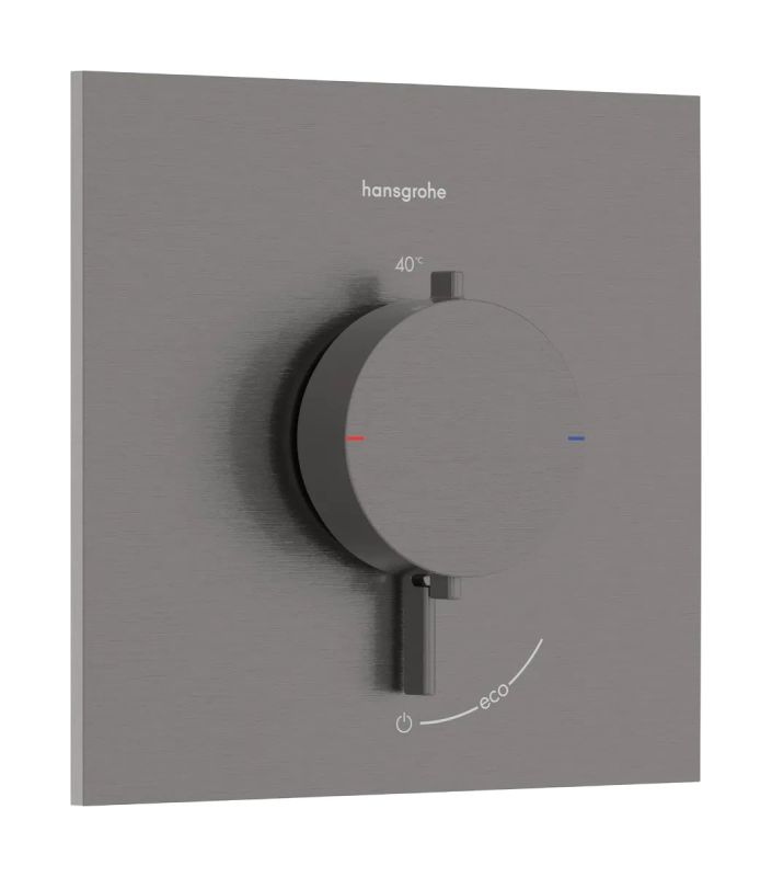 Змішувач прихованого монтажу Hansgrohe Ecostat Comfort E чорний матовий хром 33710340