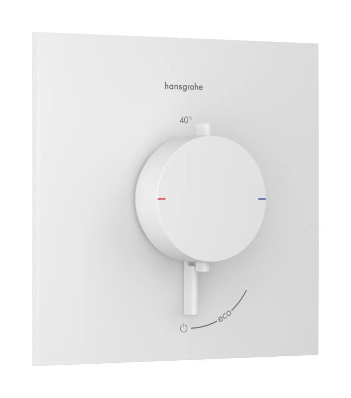 Змішувач прихованого монтажу Hansgrohe Ecostat Comfort E білий матовий 33710700