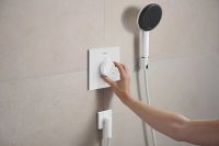 Змішувач прихованого монтажу Hansgrohe Ecostat Comfort E білий матовий 33710700