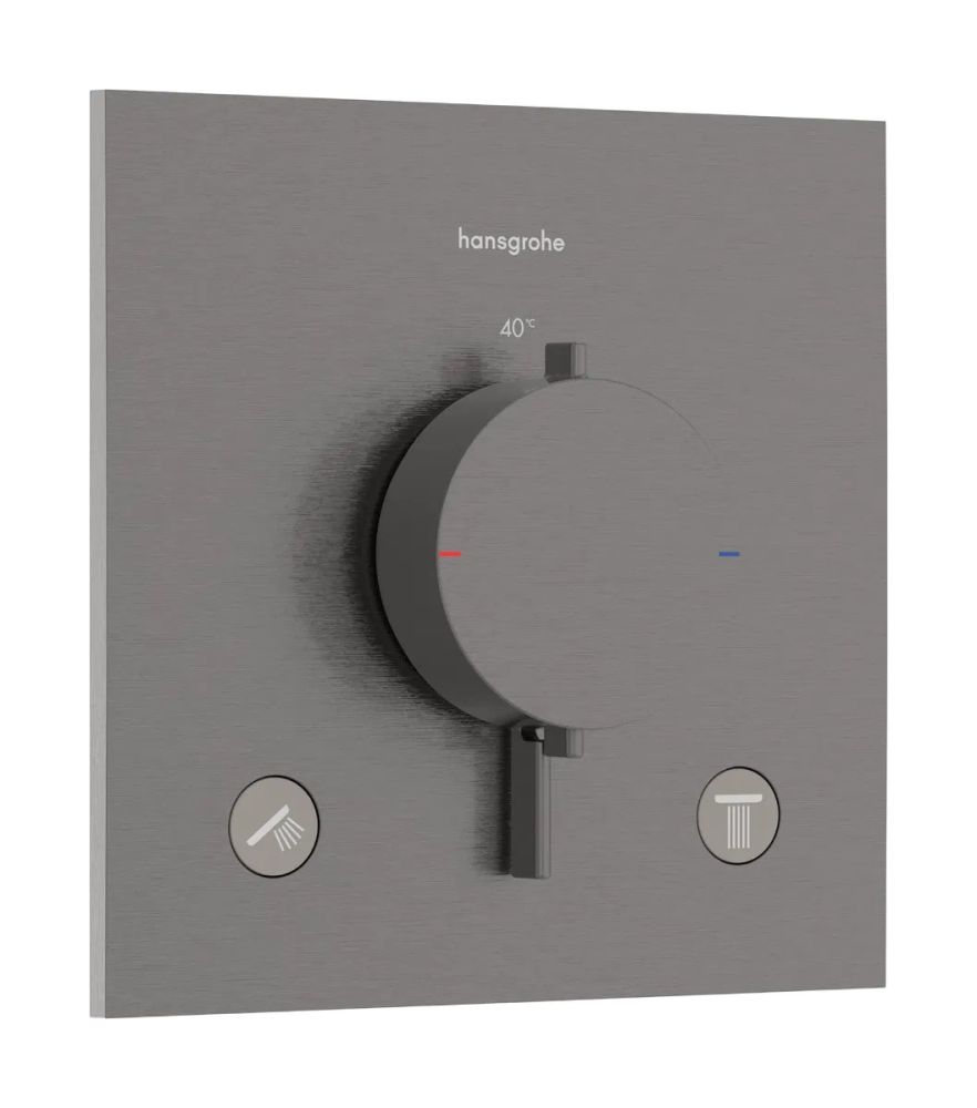 Змішувач прихованого монтажу Hansgrohe Ecostat Comfort E чорний матовий хром 33711340