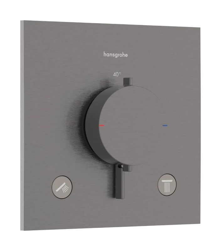 Змішувач прихованого монтажу Hansgrohe Ecostat Comfort E чорний матовий хром 33711340
