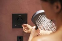 Змішувач прихованого монтажу Hansgrohe Ecostat Comfort E чорний матовий 33711670