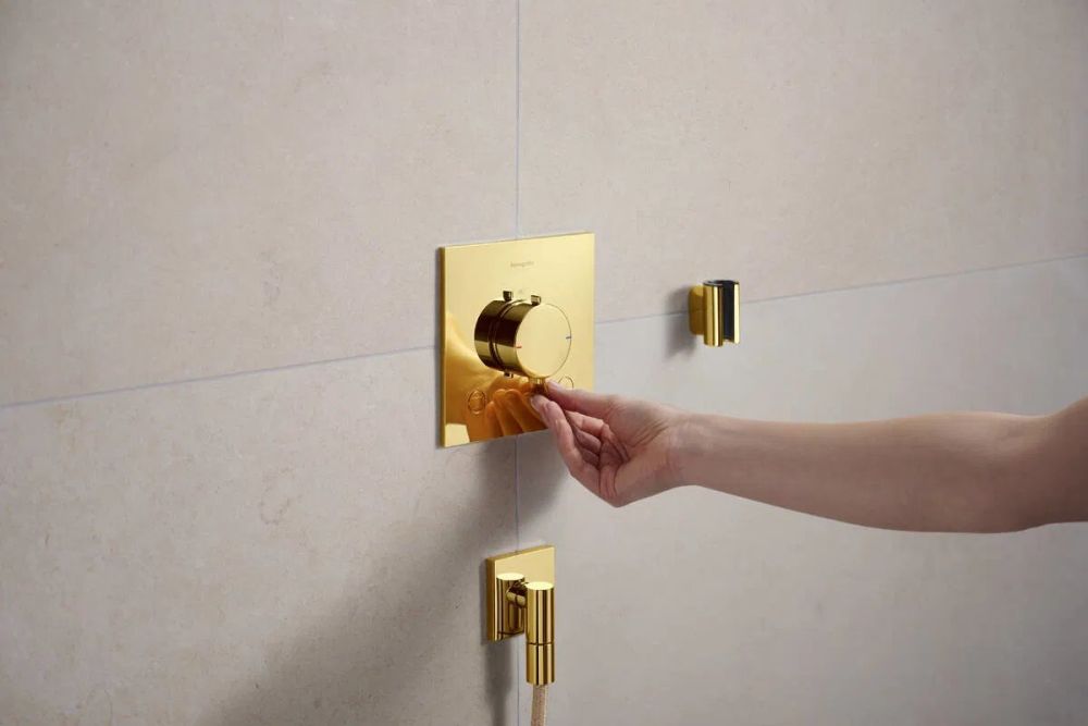 Змішувач прихованого монтажу Hansgrohe Ecostat Comfort E золото 33711990