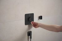 Змішувач прихованого монтажу Hansgrohe Ecostat Comfort Q чорний матовий 33712670