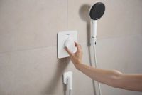 Змішувач прихованого монтажу Hansgrohe Ecostat Comfort Q білий матовий 33712700