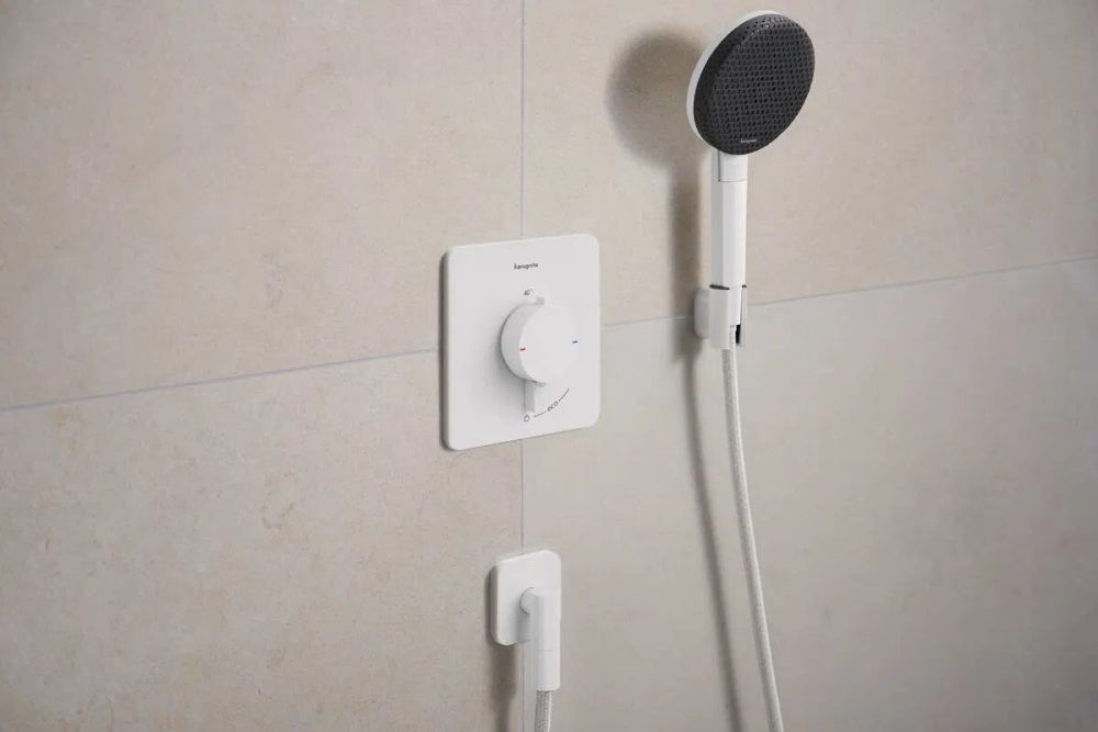Змішувач прихованого монтажу Hansgrohe Ecostat Comfort Q білий матовий 33712700
