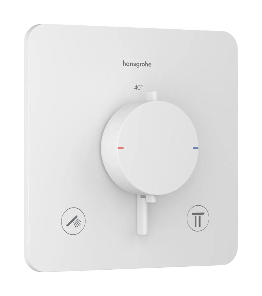 Змішувач прихованого монтажу Hansgrohe Ecostat Comfort Q білий матовий 33713700