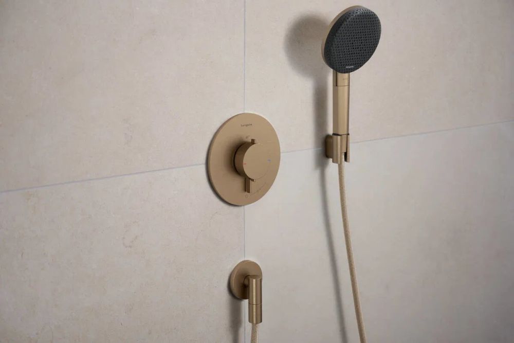 Змішувач прихованого монтажу Hansgrohe Ecostat Comfort S бронза 33714140