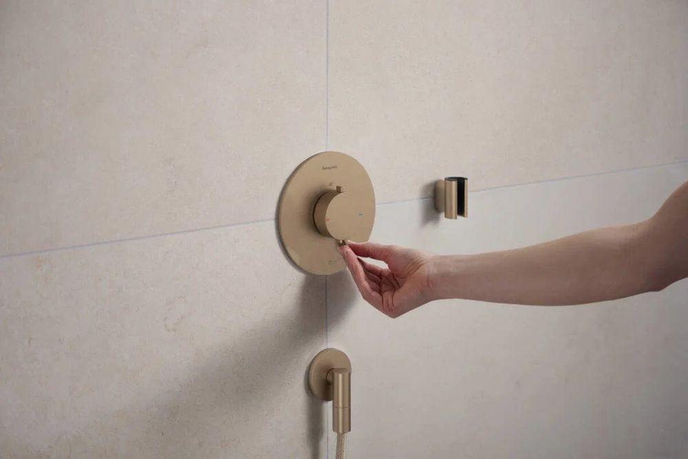 Змішувач прихованого монтажу Hansgrohe Ecostat Comfort S бронза 33714140