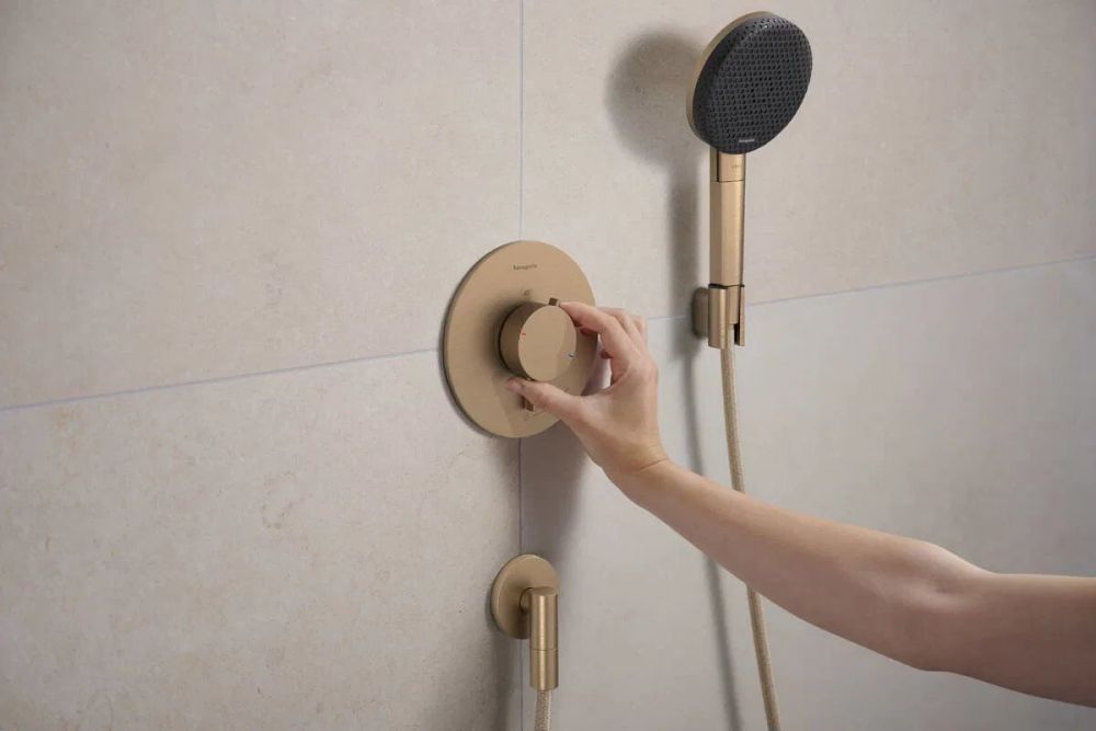 Змішувач прихованого монтажу Hansgrohe Ecostat Comfort S бронза 33714140