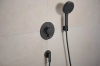 Змішувач прихованого монтажу Hansgrohe Ecostat Comfort S чорний матовий хром 33714340